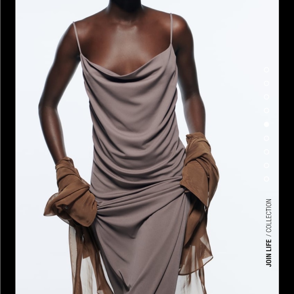 Zara Flowy Strappy Dress